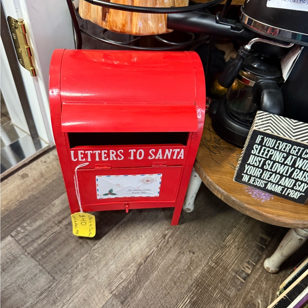 Red Letters to Santa Mailbox
